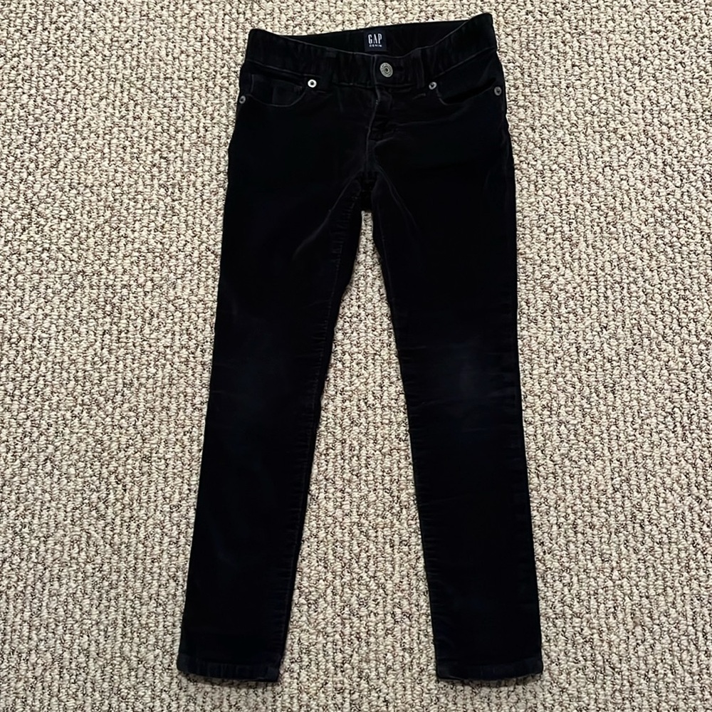 Gap Girls Size 6 Regular Stretch Super Skinny Velvet Jeans